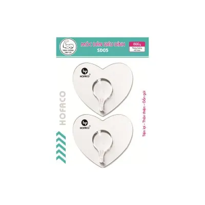 Móc Dán Nhựa Siêu Dính SD05 – 2 Cái