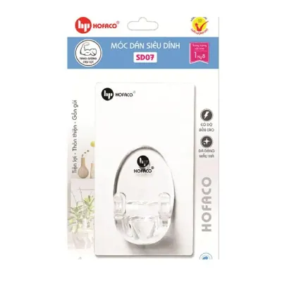 Móc Dán Nhựa Siêu Dính SD07 – 1 Cái