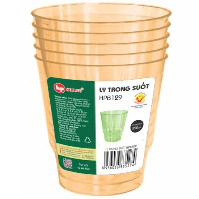 Ly Nhựa Trong HPB129-220ml-5 Cái
