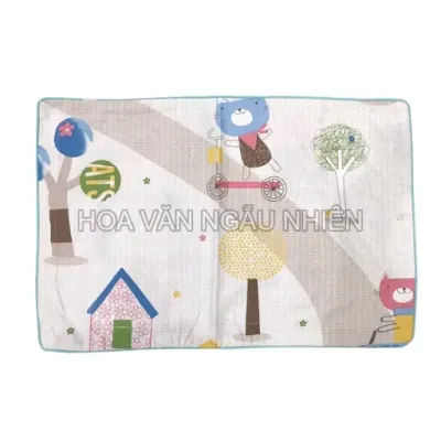Áo Gối Đầu 30x50cm Có Bèo Cotton Hoa