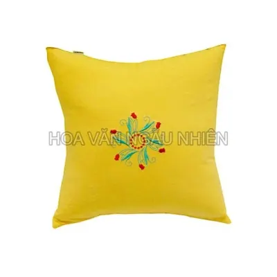 Gối Tựa 40x40cm Cotton Xốp Màu Thêu