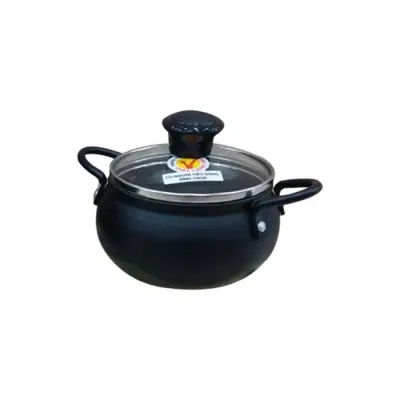 Nồi Niêu Hợp Kim Nhôm Nắp Kính Tithafac 12cm