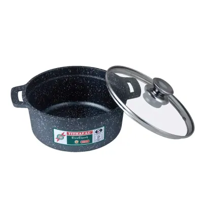 Nồi Hợp Kim Nhôm Vân Đá Bếp Từ Marble Tithafac – 16cm