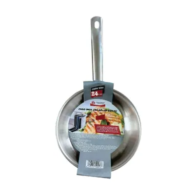 Chảo Inox 304 Vân Đá Bếp Từ TiCook 3 Lớp – 24cm