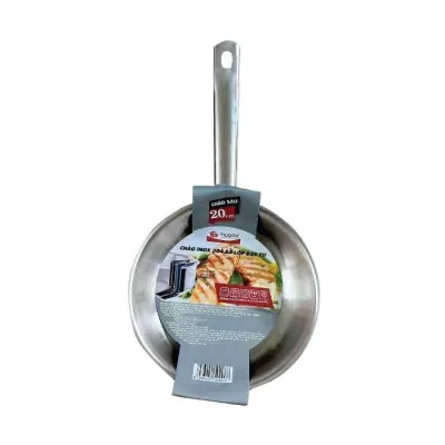 Chảo Đa Năng TiCook Inox 304 3 Lớp Đáy Từ Size 24cm