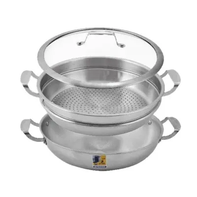 Chảo Inox 304 Xửng Hấp Bếp Từ TiCook 32cm