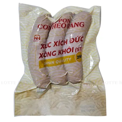 Xúc Xích Đức Xông Khói Nippon Con Heo Vàng NH Foods 250g