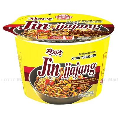 Mì Xốt Tương Đen Jin Jjajang Ramen Ottogi Tô 115g