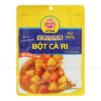 Bột Cà Ri Vị Hơi Cay Ottogi Gói 100g