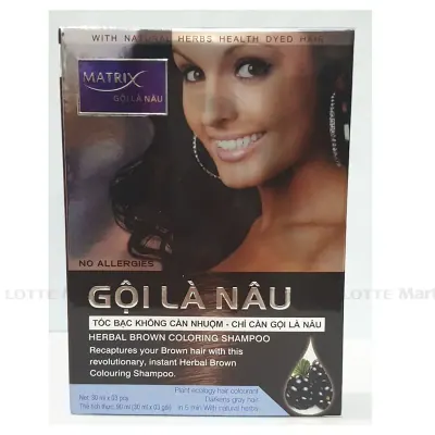 Dầu Gội Matrix Gội Là Nâu 30ml Hộp 3 Gói