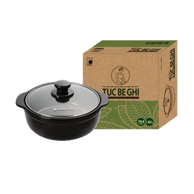 Nồi Đất Nắp Kiếng Tucbeghi G704 – 1.85L