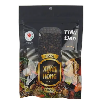 Tiêu Đen Hạt Xuân Hồng 100g