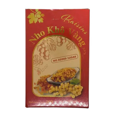 Nho Vàng Ấn Độ Xuân Hồng Hộp 200g