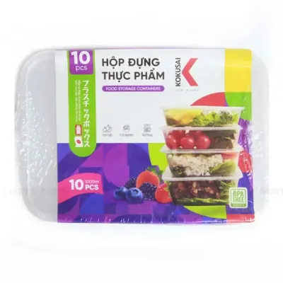 Hộp Nhựa Kokusai Đựng Thực Phẩm 1000ml