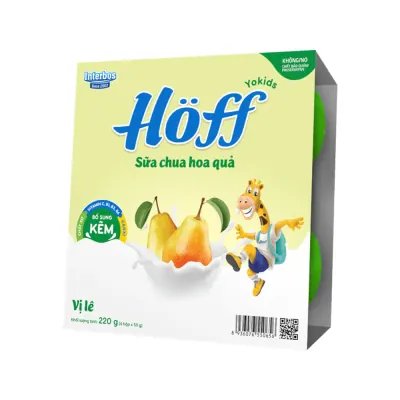 Sữa Chua Hoa Quả Hoff Lê 4x55g