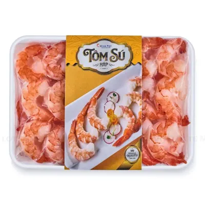 Tôm Sú Hấp Minh Phú Size 51-60 Con/kg 240g