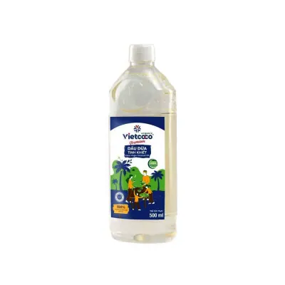 Dầu Dừa Tinh Khiết VIETCOCO Chai 500ml