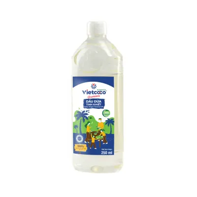 Dầu Dừa Tinh Khiết Organic VIETCOCO Chai 250ml