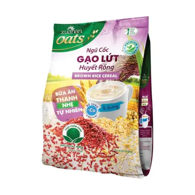 Ngũ Cốc Gạo Lứt Huyết Rồng Xuân An Túi 400g (16 Gói x 25g)