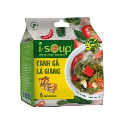 Canh Gà Lá Giang Isoup 6 x 12g