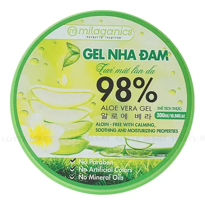 Gel Dưỡng Da Milaganics Nha Đam Hộp 300ml