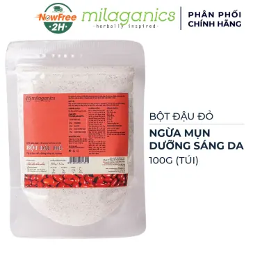 Bột Đậu Đỏ Milaganics Ngừa Mụn, Dưỡng Sáng Da 100g (Túi)