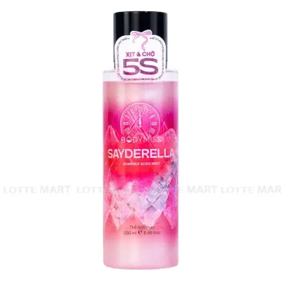 Xịt Thơm Cơ Thể Bodymiss Sayderella Có Nhũ Chai 250ml