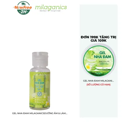 [Mini] Gel Nha Đam Milaganics Dưỡng Ẩm & Làm Mềm Da 30ml