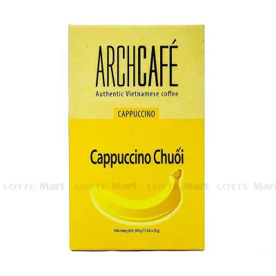 Cà Phê Hòa Tan Archcafe Cappuchino Vị Chuối 20g x 12 Gói