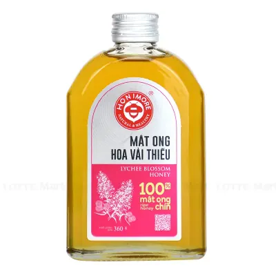 Mật Ong Chín Honimore Hoa Vải Thiều Chai 360g