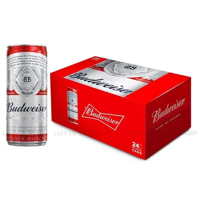 Thùng 24 Lon Bia Budweiser 5% ABV 330ml/Lon