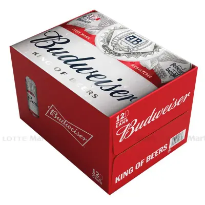 Thùng 12 Lon Bia Budweiser 5% ABV 500ml