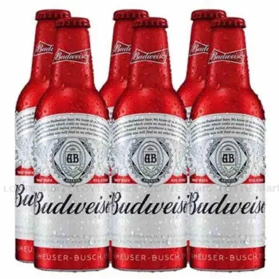 Lốc 6 Chai Bia Budweiser Aluminum 5% ABV 355ml