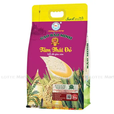 Gạo Dẻo Tám Thái Lan Đặc Biệt (Gạo Cung Đình) Bảo Minh Túi 5kg