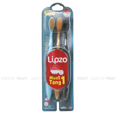 Bàn Chải Đánh Răng Lipzo Ruby Gold (Bộ 2+1)