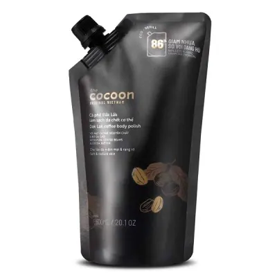 Tẩy Tế Bào Chết Cơ Thể Cà Phê Đắk Lắk Cocoon 600ml