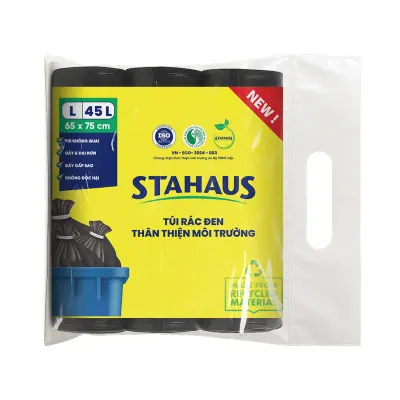 Túi Rác Đen Ttmt Stahaus 65x75cm 1kg