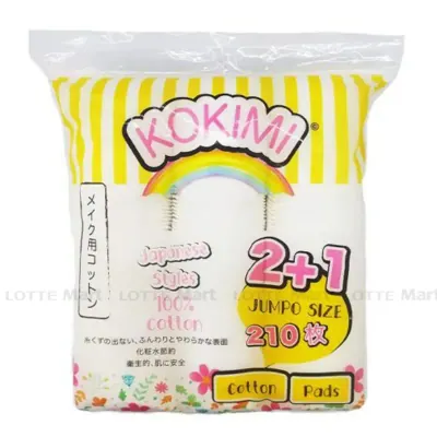Bông Tẩy Trang Kokimi Tròn 210 Miếng 177g