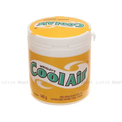 Kẹo Gum Cool Air Hương Mật Ong Chanh Hũ 146g