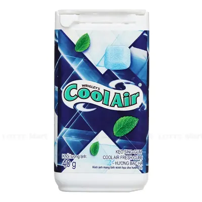 Kẹo Gum Cool Air Fresh Cube Bạc Hà Hũ 40g