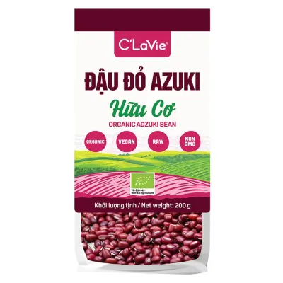 Đậu Đỏ Azuki Hữu Cơ C'LaVie 200g