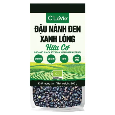 Đậu Nành Đen Xanh Lòng Hữu Cơ C'LaVie 200g