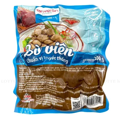 Bò Viên Tân Việt Sin Gói 200g
