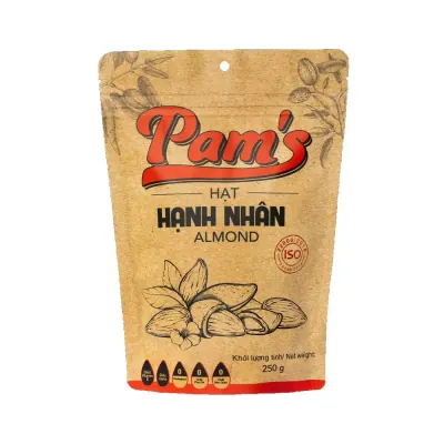 Hạt Hạnh Nhân Pam’s Almond Mỹ 250g