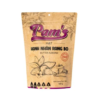 Hạt Hạnh Nhân Rang Bơ Pam’s 500g