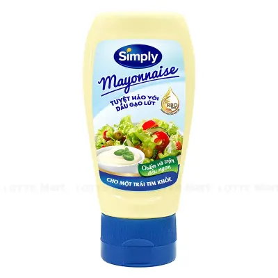 Sốt Mayonnaise Simply Đa Dụng (Chấm và Trộn Đều Ngon) Chai 230g