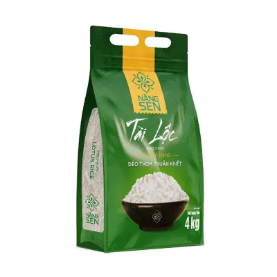 Gạo Nàng Sen Tài Lộc Túi 4kg – F
