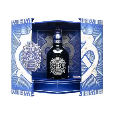 Hộp Xuân Rượu Chivas 18Y Blue 40% 700ml