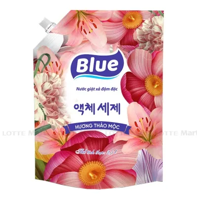 Nước Giặt Xả Blue Hương Thảo Mộc Cho Máy Giặt Cửa Trước và Cửa Trên Túi 2.1L