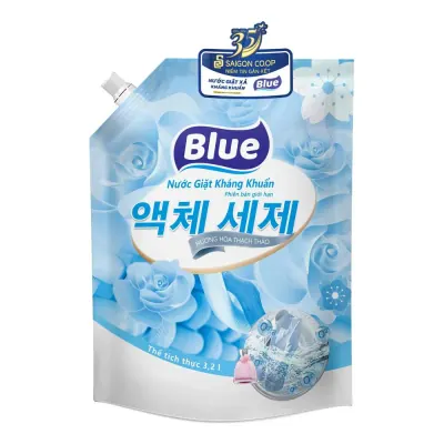 Nước Giặt Blue Hương Hoa Thạch Thảo Túi 3.2L
